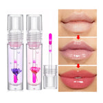 Load image into Gallery viewer, Flower Color Changing Lip Oil Moisturizing Jelly Lipgloss Clear Temperature Change Liquid Lipstick Reduce Lip Line Make Up
