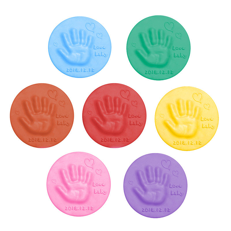 DIY Baby Care Hand and Foot Print Mud Handprint Footprint Fingerprint Anti-stress Children's Toy