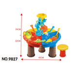 Load image into Gallery viewer, Water Table Set Summer Sand And Water Table Box Baby Kids Children Outdoor Beach Waterwheel Toys Family Play Set
