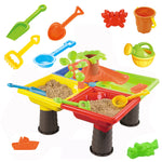 Load image into Gallery viewer, Water Table Set Summer Sand And Water Table Box Baby Kids Children Outdoor Beach Waterwheel Toys Family Play Set
