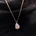 Load image into Gallery viewer, Crystal Water Drop Pendant Necklace Women
