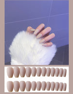 Load image into Gallery viewer, Frosted ballet fake nails
