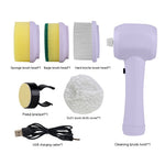 Load image into Gallery viewer, Electric Cleaning Brush 4 In 1 Spinning Scrubber Handheld Electric Cordless Cleaning Brush Portable
