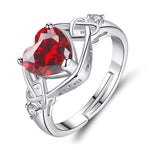 Load image into Gallery viewer, Heart-shaped Ruby Jewelry Suit
