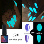 Load image into Gallery viewer, 6 Colors Luminous Glue Phototherapy Nail Glue UV Polish
