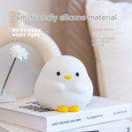 Load image into Gallery viewer, Cute Duck LED Night Lamp Cartoon Silicone USB Rechargeable Sleeping Light Touch Sensor Timing Bedroom Bedside Lamp For Kid Gift Home Decor
