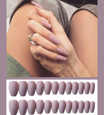 Load image into Gallery viewer, Frosted ballet fake nails
