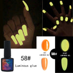 Load image into Gallery viewer, 6 Colors Luminous Glue Phototherapy Nail Glue UV Polish
