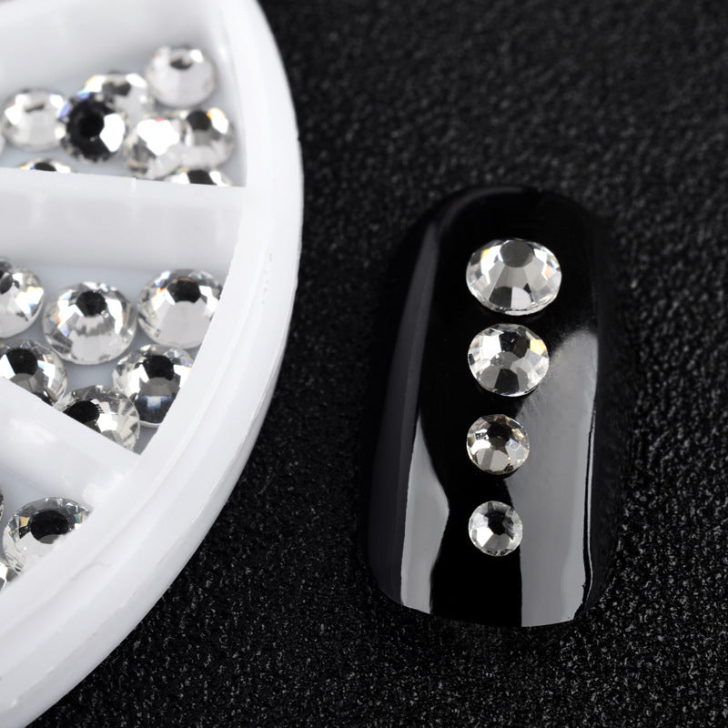 Manicure disc rhinestones