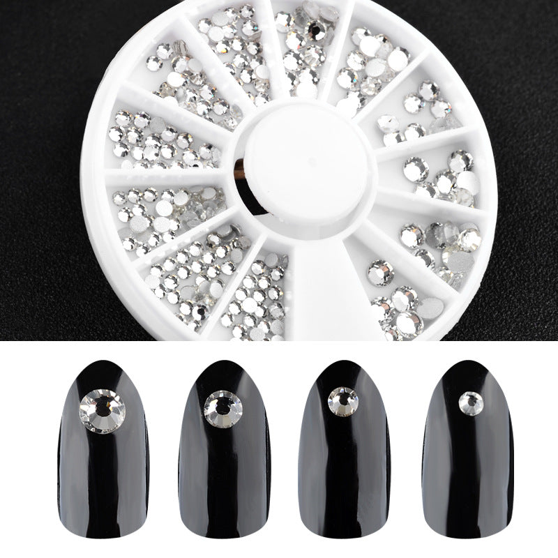 Manicure disc rhinestones