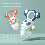 Load image into Gallery viewer, Happy Bite Baby Teether Non-staple Food Fruit Feeding Artifact Baby Pacifier Silicone Hand Guard Molar Rod Wholesale
