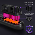 Load image into Gallery viewer, 2 In 1 Straight Hair Comb Wireless Hair Straightener Brush Hair Fast Heating Portable Hot Curler USB Charging
