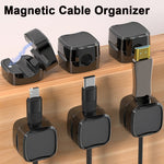 Load image into Gallery viewer, Magnetic Cable Clip Under Desk Cable Management Adjustable Cord Holder Wire Organizer And Cable Management Wire Keeper
