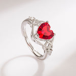 Load image into Gallery viewer, Heart-shaped Ruby Jewelry Suit
