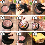 Load image into Gallery viewer, Burger Press Stuffed Patty Maker Mold Slider EASY Homemade Hamburger Making Tool
