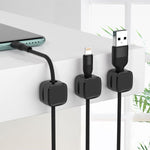 Load image into Gallery viewer, Magnetic Cable Clip Under Desk Cable Management Adjustable Cord Holder Wire Organizer And Cable Management Wire Keeper
