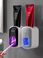 Load image into Gallery viewer, Wall Mounted Automatic Toothpaste Holder Bathroom Accessories Set Dispenser
