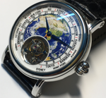 Load image into Gallery viewer, 3D Globe Tourbillon Round Watch Fashion
