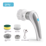 Load image into Gallery viewer, Electric Cleaning Brush 4 In 1 Spinning Scrubber Handheld Electric Cordless Cleaning Brush Portable
