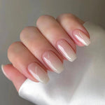 Load image into Gallery viewer, Pink Mid-length Nail Sequins White Cute Sweet And Simple Wear
