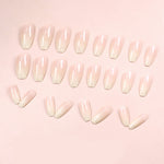 Load image into Gallery viewer, Pink Mid-length Nail Sequins White Cute Sweet And Simple Wear
