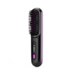 Load image into Gallery viewer, 2 In 1 Straight Hair Comb Wireless Hair Straightener Brush Hair Fast Heating Portable Hot Curler USB Charging
