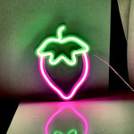 Load image into Gallery viewer, Strawberry Neon Led Modeling Lamp Party Decoration Ambience Light Home Decor
