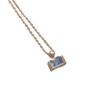 Load image into Gallery viewer, Women&#39;s Minimalist Candy Aquamarine Perfume Bottle Necklace
