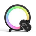 Load image into Gallery viewer, Creative Q Light Analog Sunrise Digital Display Alarm Clock Bluetooth Audio Intelligent Wake-up Q Colorful Atmosphere Light
