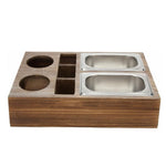 Load image into Gallery viewer, Wooden Snack Tray Table Stand Storage Box
