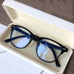 Load image into Gallery viewer, Men Women Finished Myopia Glasses Vintage Oval Frame Blue Light Blocking Eyeglasses Nearsighted Glasses Minus 0 To -6.0
