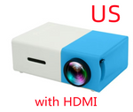 Load image into Gallery viewer, Portable Projector 3D Hd Led Home Theater Cinema HDMI-compatible Usb Audio Projector Yg300 Mini Projector
