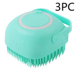 Load image into Gallery viewer, Silicone Dog Bath Massage Gloves Brush Pet Cat Bathroom Cleaning Tool Comb Brush For Dog Can Pour Shampoo Dog Grooming Supplies
