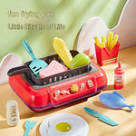 Load image into Gallery viewer, Children&#39;s Barbecue Table Toy Play House Color Changing Food Simulation Cooking
