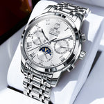 Load image into Gallery viewer, Multifunctional Moon Phase Automatic Mechanical Watch Waterproof Watch
