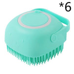 Load image into Gallery viewer, Silicone Dog Bath Massage Gloves Brush Pet Cat Bathroom Cleaning Tool Comb Brush For Dog Can Pour Shampoo Dog Grooming Supplies
