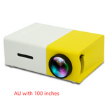 Load image into Gallery viewer, Portable Projector 3D Hd Led Home Theater Cinema HDMI-compatible Usb Audio Projector Yg300 Mini Projector
