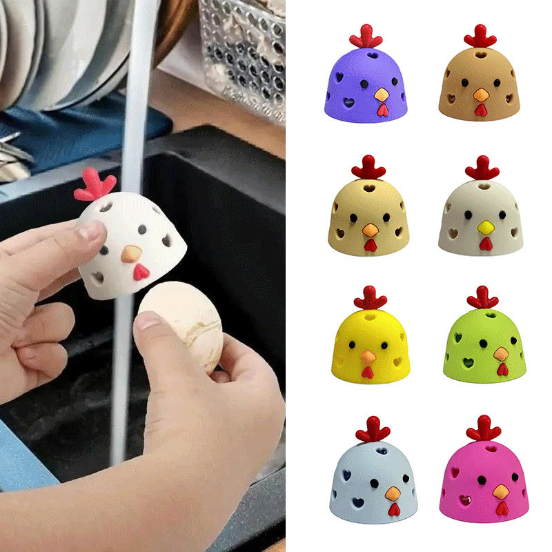 New Kitchen Gadget Egg Scrubber For Eggs Chicken Egg Brush Silicone Egg Washer Machine Tool Egg Cleaner Brush Egg Washer