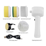 Load image into Gallery viewer, Electric Cleaning Brush 4 In 1 Spinning Scrubber Handheld Electric Cordless Cleaning Brush Portable
