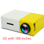 Load image into Gallery viewer, Portable Projector 3D Hd Led Home Theater Cinema HDMI-compatible Usb Audio Projector Yg300 Mini Projector
