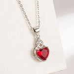 Load image into Gallery viewer, Heart-shaped Ruby Jewelry Suit
