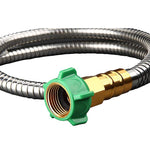 Load image into Gallery viewer, Stainless Steel Garden Hose With Brass Garden Hose Nozzle
