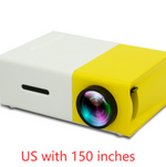 Load image into Gallery viewer, Portable Projector 3D Hd Led Home Theater Cinema HDMI-compatible Usb Audio Projector Yg300 Mini Projector
